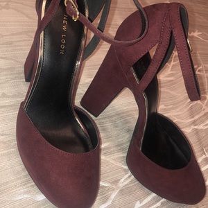 Burgundy heels